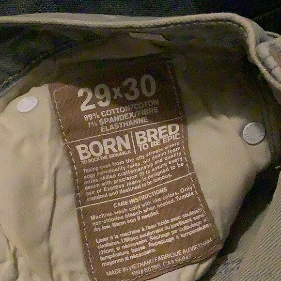 Express new Rocco jeans mens slim skinny - Picture 6 of 7